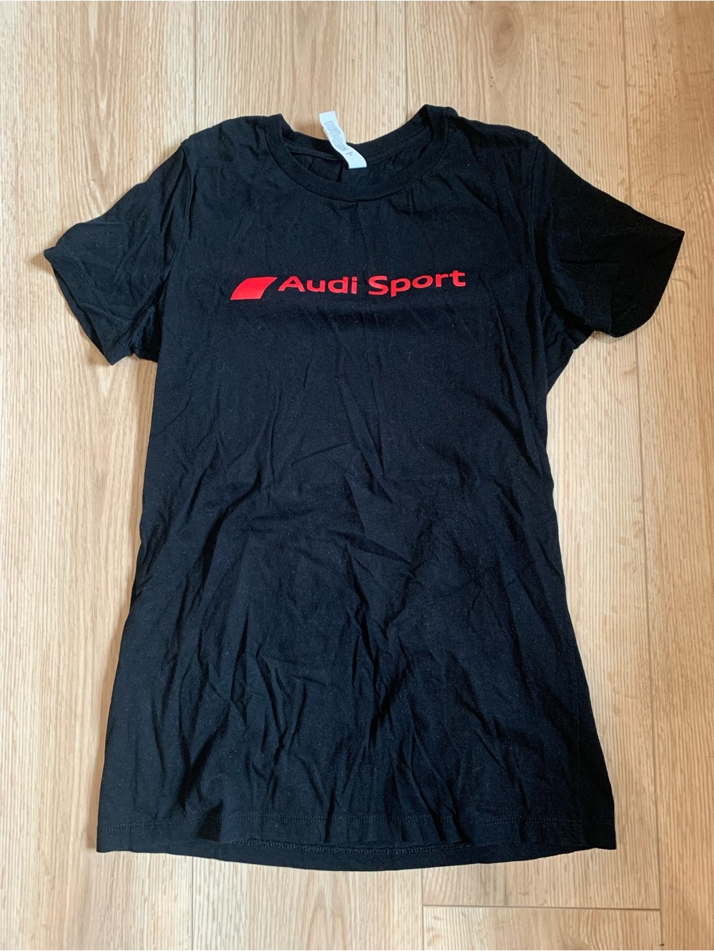 Bella Canvas Black Tee with Red 'Audi Sport' Print